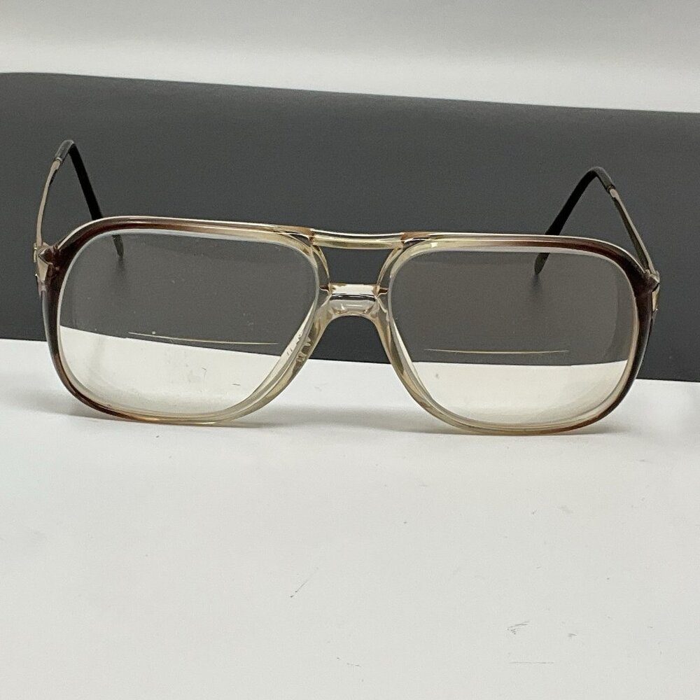 Vintage Luxottica Italy Aviator Eyeglasses Frame JAY 57 [] 14- 140 Greywash